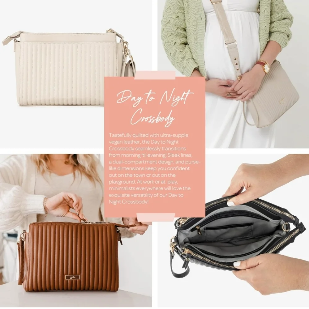 JuJuBe | Day to Night Crossbody Bag, Designer Small Crossbody Purse snakeskin